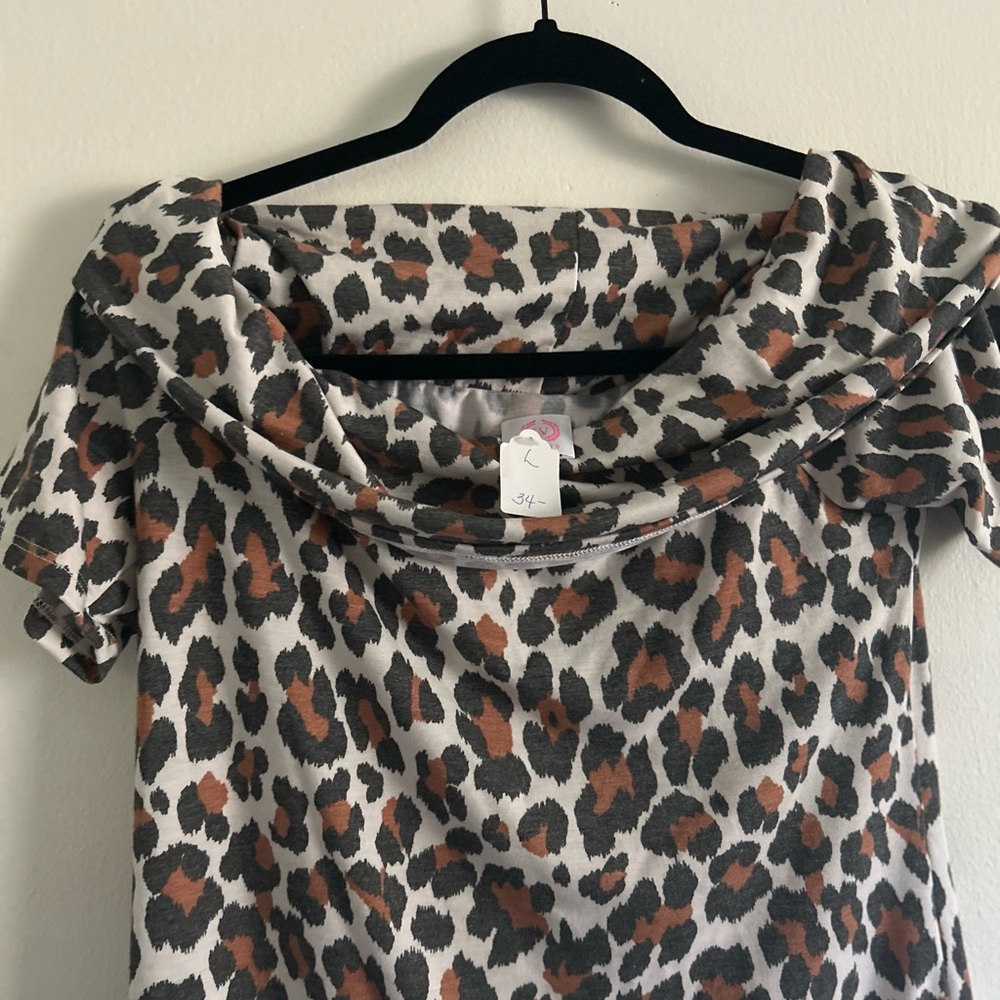Leopard Print Women's Blouse